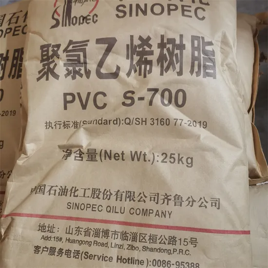 Sinopec Resin PVC S1000 PVC Resin K67 Polyvinyl Chloride Resin Sg