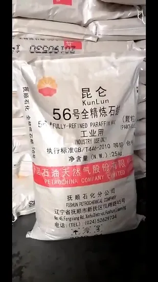 China Supplier Supply Top Quality Competitive Price Kunlun Fully Refined/Semi Refined Paraffin Wax Used for Candle/Crayon Making for Export with Free Sample 