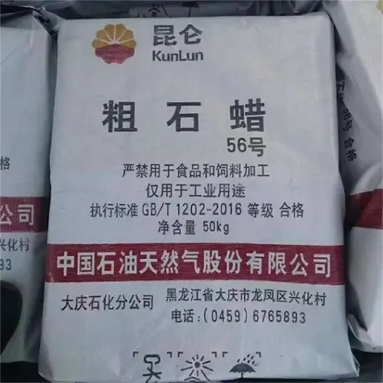Kunlun Brand Fully Refined /Refined Paraffin Slab Wax Semi Fine Paraffin Wax 58