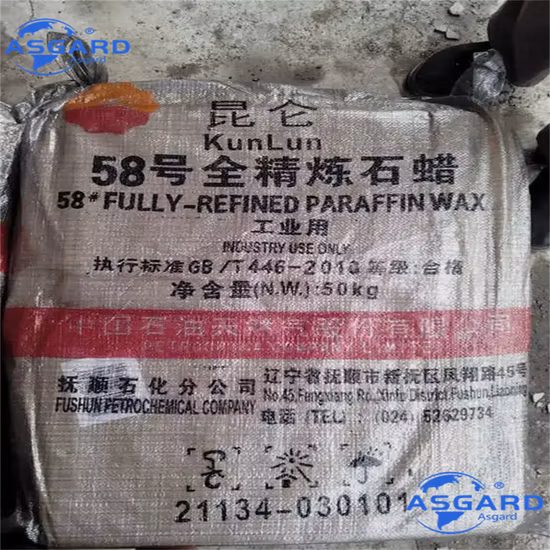 Hot Sales for Sale in Global Kunlun Brand Fully/Semi Refined Paraffin Wax 48#